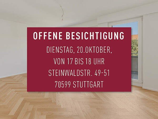 OFFENE BESICHTIGUNG I Di., 20.10. I 17-18 UHR - Ruhig wohnen: Nachhaltigkeit, Wohnkomfort und sonniger Balkon