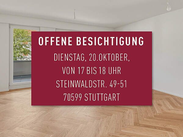 OFFENE BESICHTIGUNG I Di., 20.10. I 17-18 UHR - Wohlf&uuml;hlort f&uuml;r kleine Familien: Kernsanierte 3-Zimmer-Wohnung