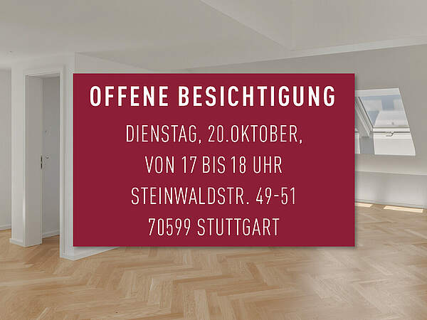 OFFENE BESICHTIGUNG I Di., 20.10. I 17-18 UHR - Charmante Dachgeschoss-Wohnung mit gehobener Ausstattung